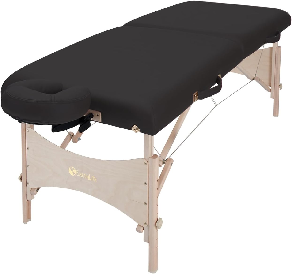 EarthLite Harmony DX portable massage table in black